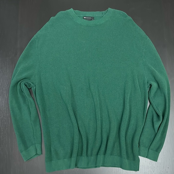 Green ASOS oversized long sleeve T-shirt - Picture 1 of 4
